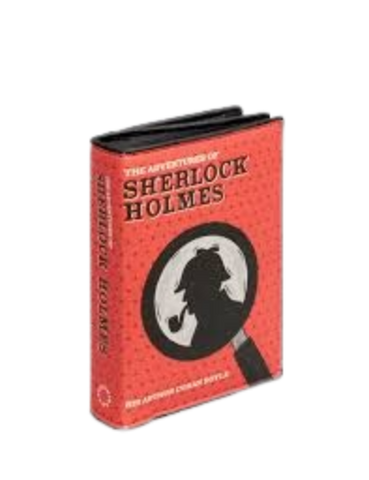 Sherlock Holmes Vegan Zip Around Book Purse