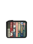 Black Vegan Classic Bookworm Zip Top Purse