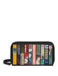 Black Vegan Classic Bookworm Zip Around Purse