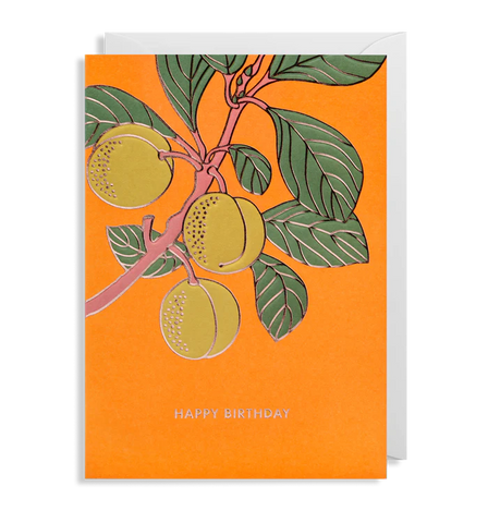 Peaches Happy Birthday Card