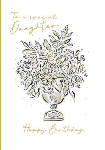 Special Daughter Vase Card