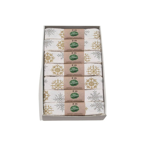 Snowflakes Cotton Ribbon (1 Ribbon)