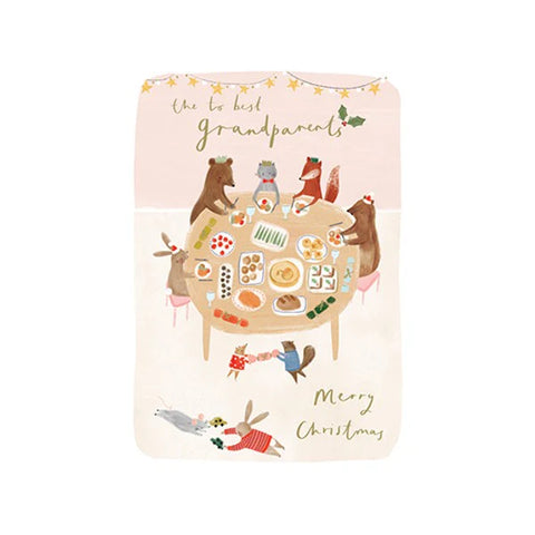 Grandparents Festive Table Card