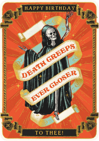 Huzzah Death Creeps Card