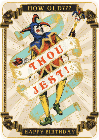 Huzzah Thou Jest Card