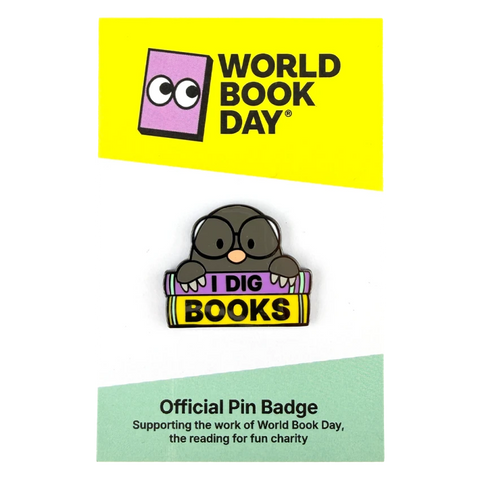 World Book Day 2026 Pin: I Dig Books – Kibworth Books