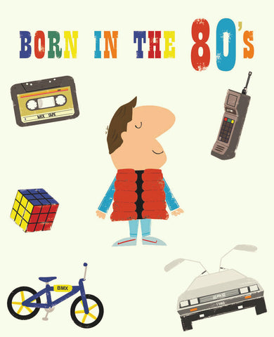 Born In The 80s Card