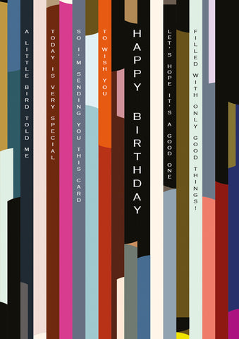 Birthday Stripe Card