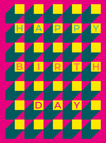 Happy Birthday Pink Card
