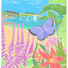 Beach & Butterflies Card