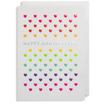 Postco Small Hearts Anniversary Card