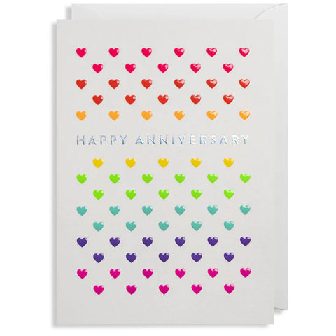 Postco Small Hearts Anniversary Card