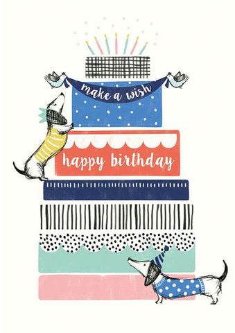 Cake Tower Birthday Card