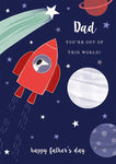 Out Of This World Dad Card