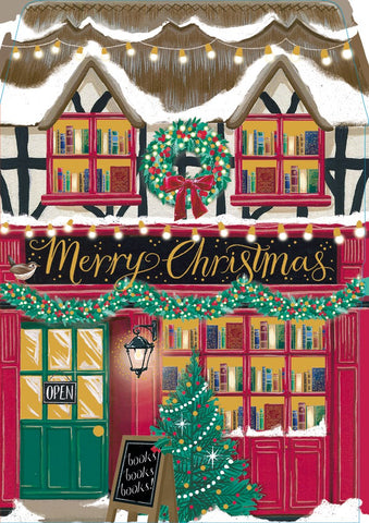 Christmas Bookshop Card