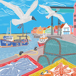 Gulls By The Harbour Card