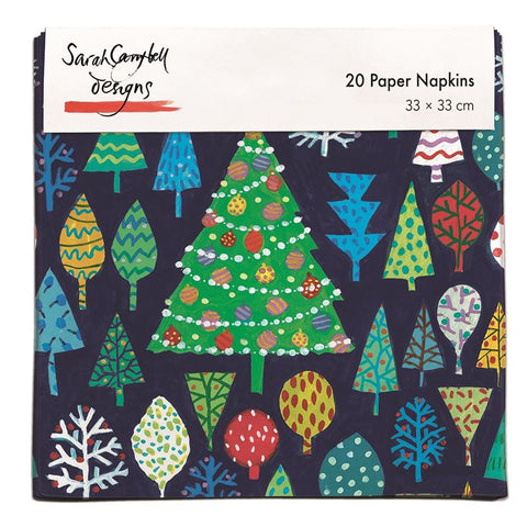 20 Christmas Forest Paper Napkins
