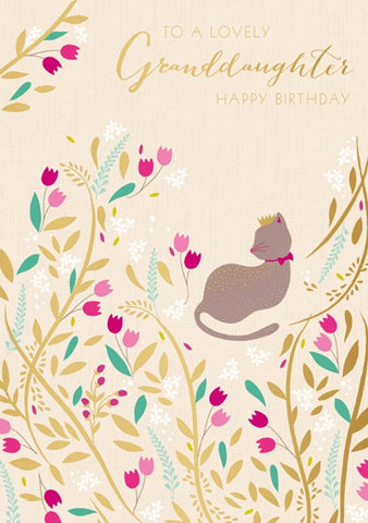 Lovely Granddaughter Birthday Card