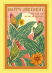Full Of Sunshine Parrots Card