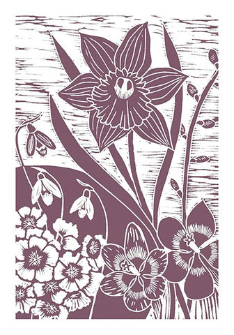 English Spring Daffodils Card