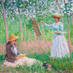 Suzanne Reading and Blanche Painting Card