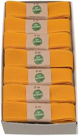 Natural Taft Cotton Ribbon Orange
