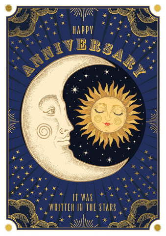 Soulmates Anniversary Sun & Moon Card