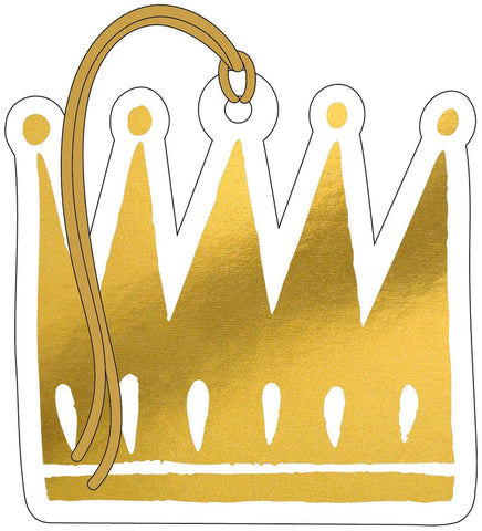 Gold Crown Gift Tag 4 Pack