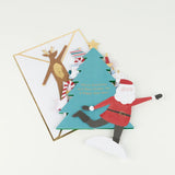 Festive Honeycomb Christmas Card