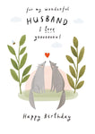 Husband Wolves Love Yoooou Card