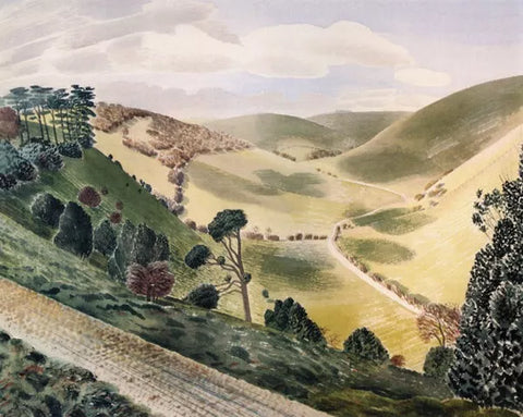 The Causeway, Wiltshire Downs, 1937 Card