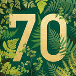 Ferns 70th Birthday Card