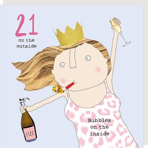 21 Bubbles Card by Rosie