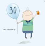 Let's Booze Up 30th Birthday Card