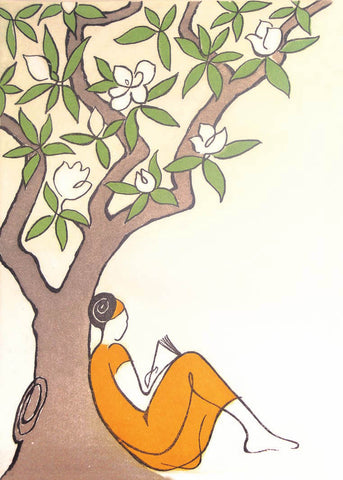 Magnolia Tree Card by Paula Cox