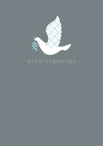 White Dove With Sympathy Card