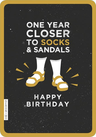 Socks And Sandals Card