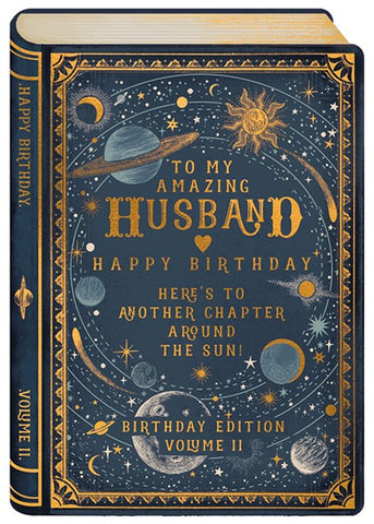 Husband Cosmic Book Card