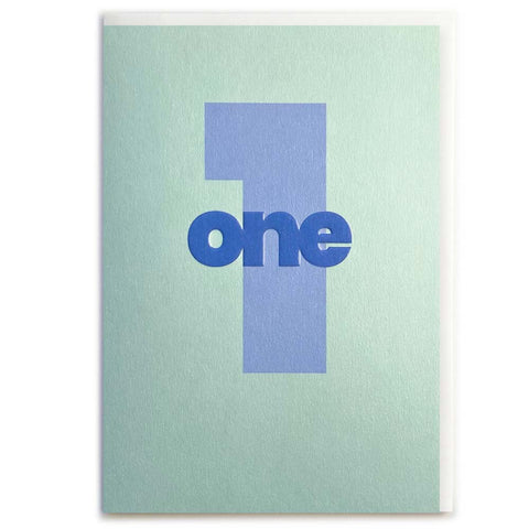 Green & Blue One Card by Rosie