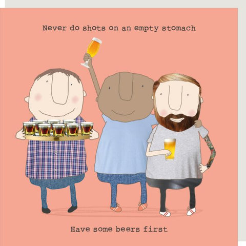 Beers First Card by Rosie