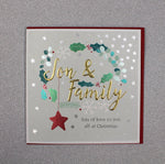 Son and Family Christmas Card