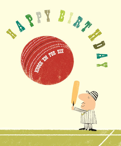 Happy Birthday Cricket Card