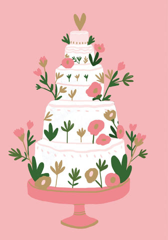 Wedding Cake Card by Holly Jolley