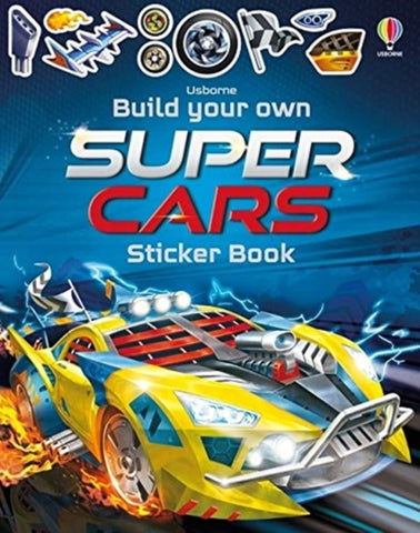 Build Your Own Super Cars Sticker Book by Simon Tudhope