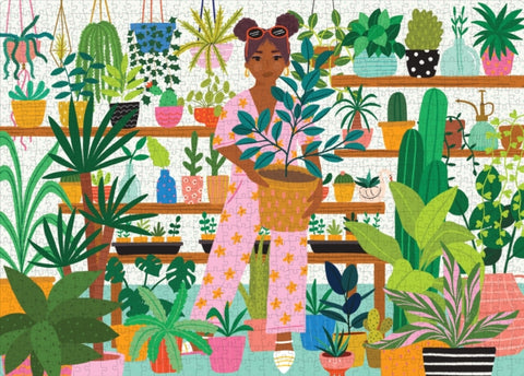 Crazy Plant Lady 1,000-Piece Puzzle by Isabel Serna
