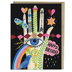 Rainbow Hand Birthday Card by Lisa Congdon