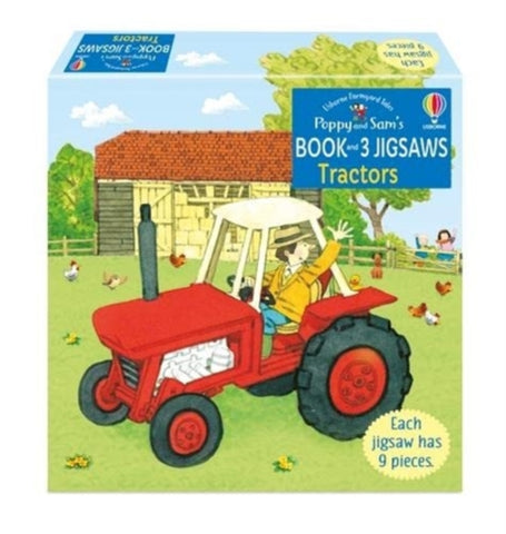 Poppy and Sam's Book and 3 Jigsaws: Tractors by Heather Amery