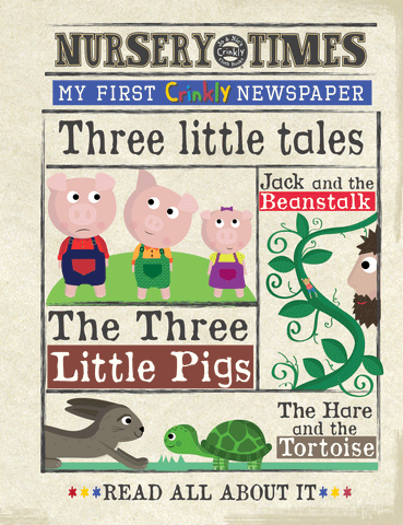 Three Little Tales 1 Crinky Newspaper by Nursery Times