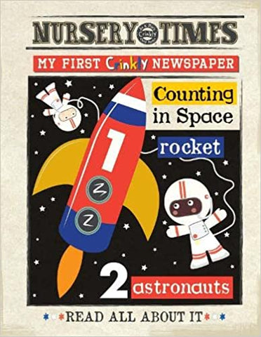 Count to Ten in Space Crinkly Newspaper by Nursery Times