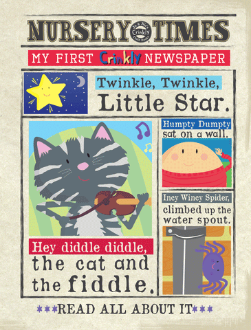 Nursery Rhymes 1 Crinkly Newspaper by Nursery Times